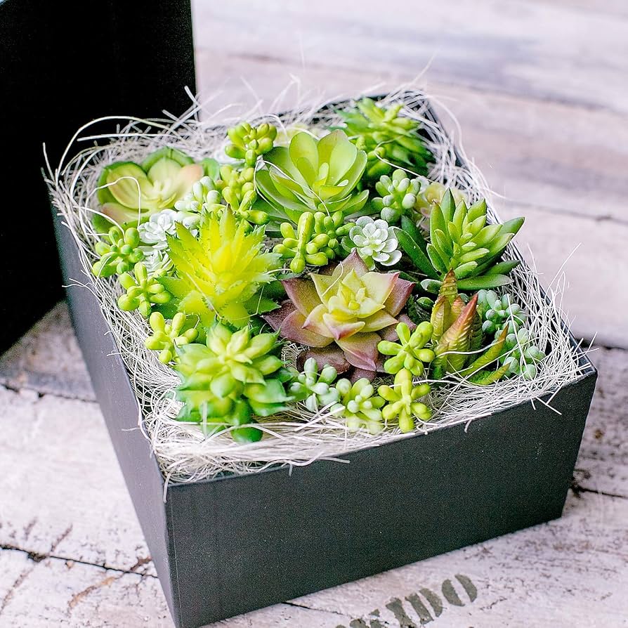 観葉植物　人工　造花　フェイクグリーン　フラワーポッド付き 楽天市場】人工観葉植物 ミニ多肉植物ポット 4個セット（造花